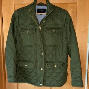 J. Crew Forest Quilted Jacket size M